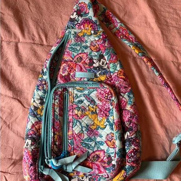 Vera Bradley Pink and Blue Floral Backpack Vera Bradley Women main image 4